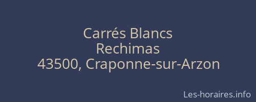 Carrés Blancs