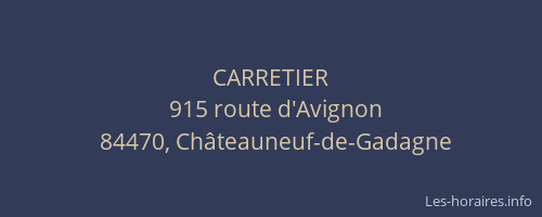 CARRETIER