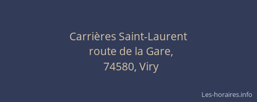 Carrières Saint-Laurent