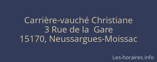 Carrière-vauché Christiane