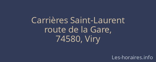 Carrières Saint-Laurent