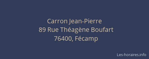 Carron Jean-Pierre