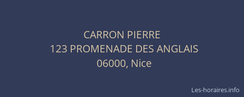 CARRON PIERRE