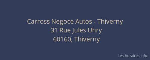 Carross Negoce Autos - Thiverny