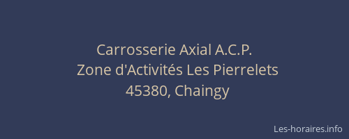 Carrosserie Axial A.C.P.