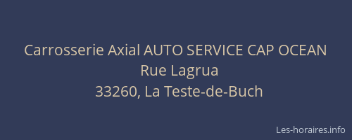 Carrosserie Axial AUTO SERVICE CAP OCEAN