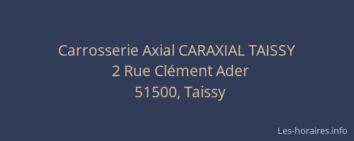 Carrosserie Axial CARAXIAL TAISSY