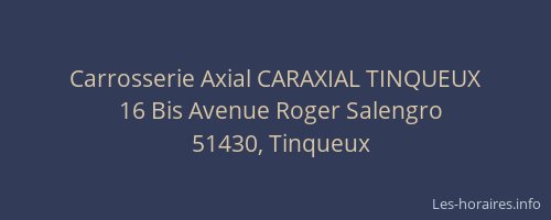 Carrosserie Axial CARAXIAL TINQUEUX