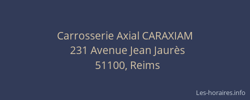 Carrosserie Axial CARAXIAM