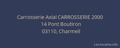 Carrosserie Axial CARROSSERIE 2000