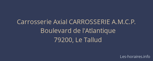 Carrosserie Axial CARROSSERIE A.M.C.P.