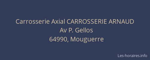 Carrosserie Axial CARROSSERIE ARNAUD