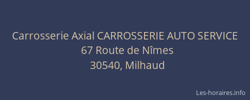 Carrosserie Axial CARROSSERIE AUTO SERVICE