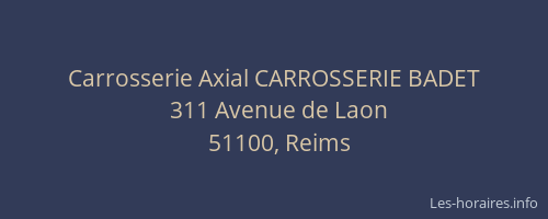 Carrosserie Axial CARROSSERIE BADET