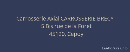Carrosserie Axial CARROSSERIE BRECY
