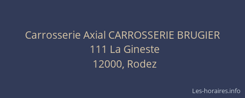 Carrosserie Axial CARROSSERIE BRUGIER