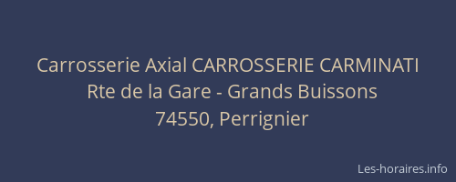 Carrosserie Axial CARROSSERIE CARMINATI