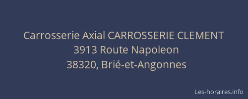 Carrosserie Axial CARROSSERIE CLEMENT
