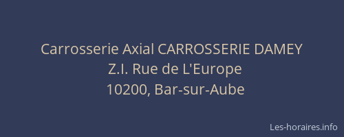 Carrosserie Axial CARROSSERIE DAMEY