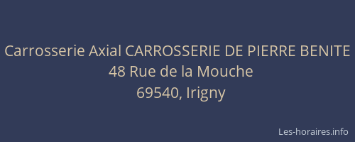 Carrosserie Axial CARROSSERIE DE PIERRE BENITE