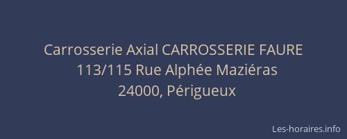 Carrosserie Axial CARROSSERIE FAURE