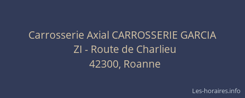 Carrosserie Axial CARROSSERIE GARCIA