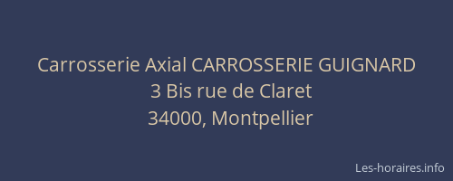 Carrosserie Axial CARROSSERIE GUIGNARD