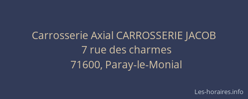 Carrosserie Axial CARROSSERIE JACOB