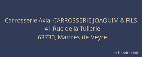 Carrosserie Axial CARROSSERIE JOAQUIM & FILS
