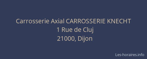 Carrosserie Axial CARROSSERIE KNECHT