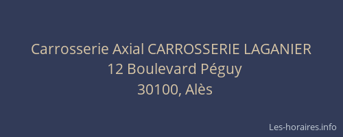 Carrosserie Axial CARROSSERIE LAGANIER