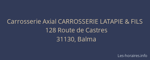 Carrosserie Axial CARROSSERIE LATAPIE & FILS