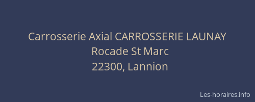 Carrosserie Axial CARROSSERIE LAUNAY