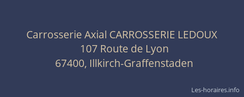 Carrosserie Axial CARROSSERIE LEDOUX