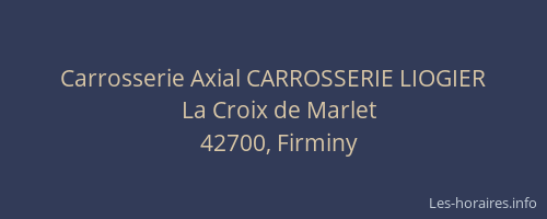 Carrosserie Axial CARROSSERIE LIOGIER