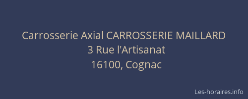 Carrosserie Axial CARROSSERIE MAILLARD