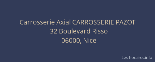 Carrosserie Axial CARROSSERIE PAZOT