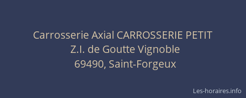 Carrosserie Axial CARROSSERIE PETIT