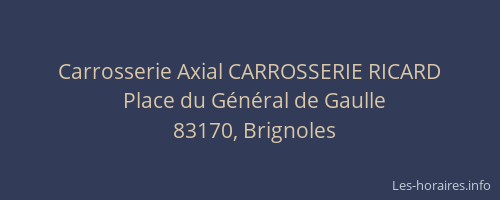 Carrosserie Axial CARROSSERIE RICARD