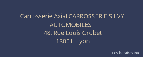 Carrosserie Axial CARROSSERIE SILVY AUTOMOBILES