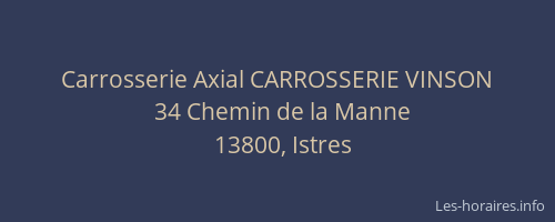 Carrosserie Axial CARROSSERIE VINSON