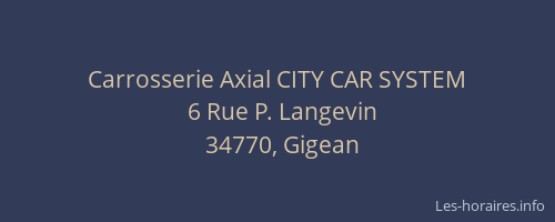 Carrosserie Axial CITY CAR SYSTEM