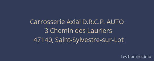 Carrosserie Axial D.R.C.P. AUTO