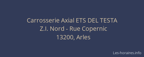 Carrosserie Axial ETS DEL TESTA