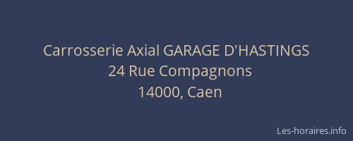 Carrosserie Axial GARAGE D'HASTINGS