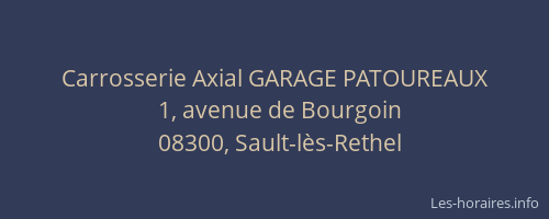 Carrosserie Axial GARAGE PATOUREAUX