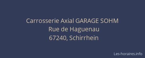Carrosserie Axial GARAGE SOHM