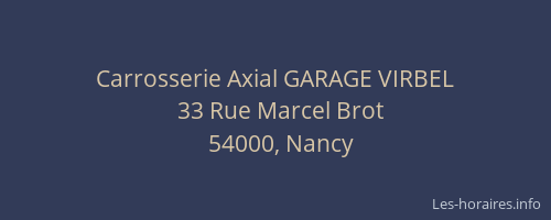 Carrosserie Axial GARAGE VIRBEL
