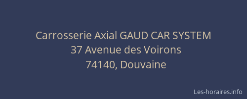 Carrosserie Axial GAUD CAR SYSTEM