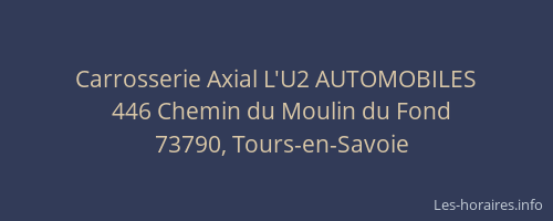 Carrosserie Axial L'U2 AUTOMOBILES